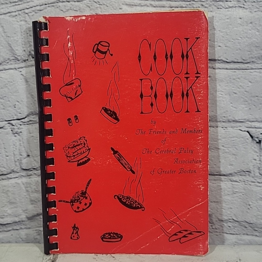 1985 Vintage Collectible Cookbook Friends Of Cerebral Palsy Assoc Greater Boston